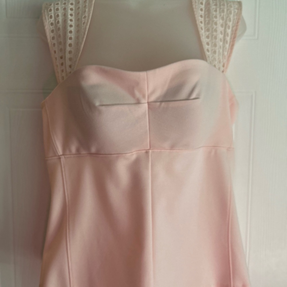 VS pink eyelet top, never worn